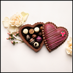 Edible Chocolate Heart Box filled with Truffles