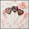 Hand-Piped Heart Pops