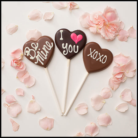 Hand-Piped Heart Pops
