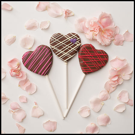 Drizzled Heart Pops
