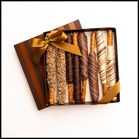 Caramel Pretzel Rods
