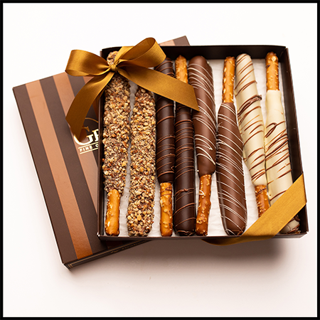 Caramel Pretzel Rods