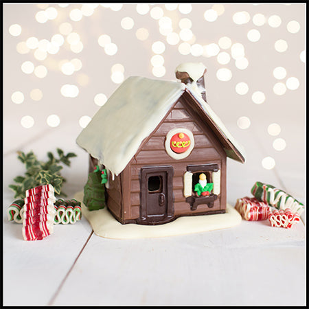 Christmas House with Snow