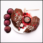 Edible Chocolate Heart Box filled with Truffles