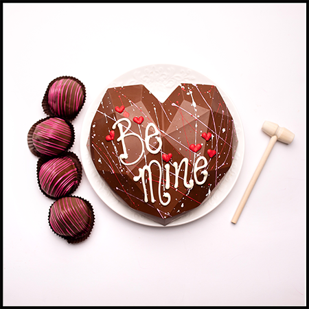Edible Chocolate Heart Box filled with Truffles
