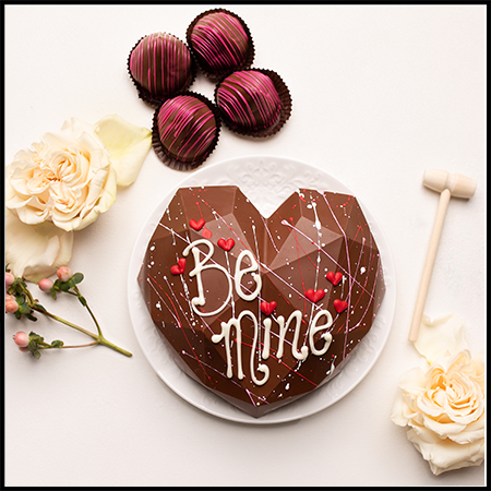 Edible Chocolate Heart Box filled with Truffles