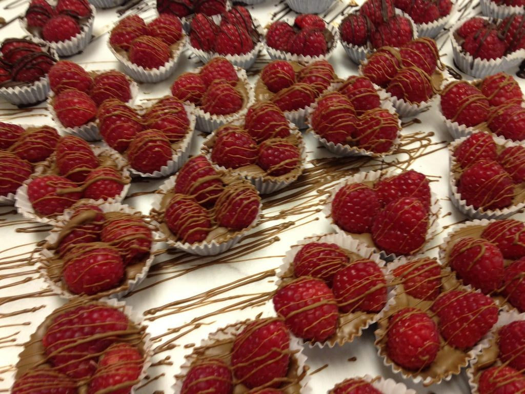 Chocolate Dipped Raspberry Cups for Valentine's Week