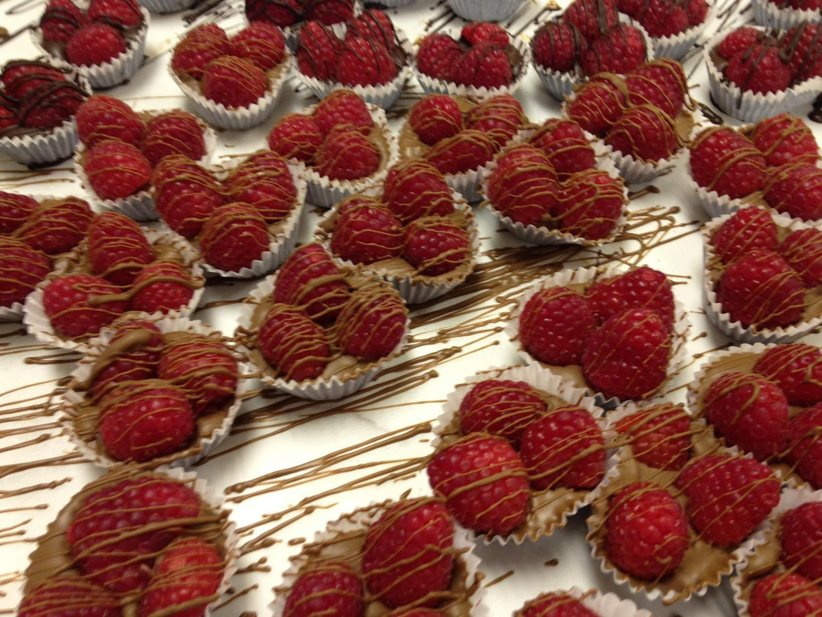 Chocolate Dipped Raspberry Cups for Valentine's Week