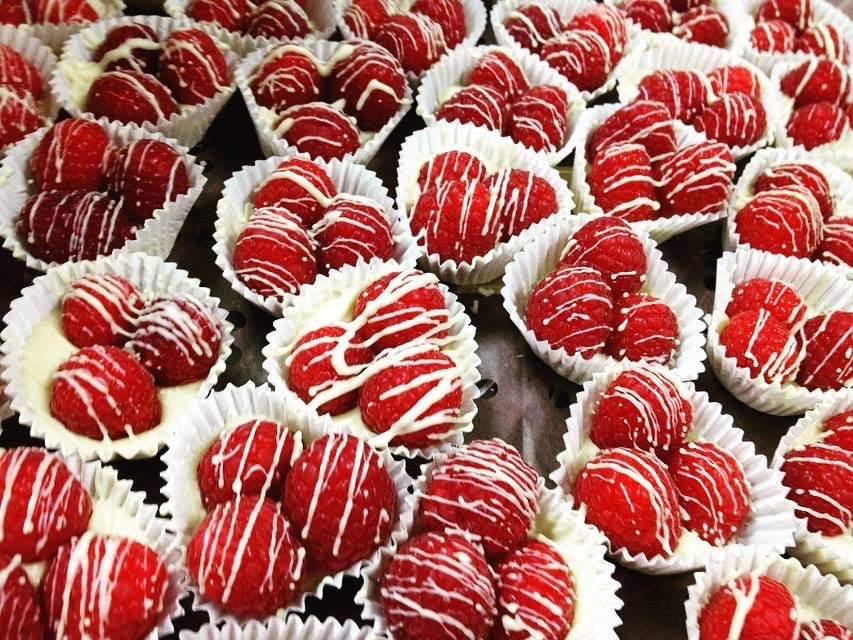 Chocolate Dipped Raspberry Cups for Valentine's Week