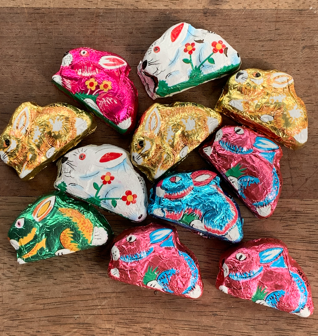 Mini Foiled Sitting Bunnies