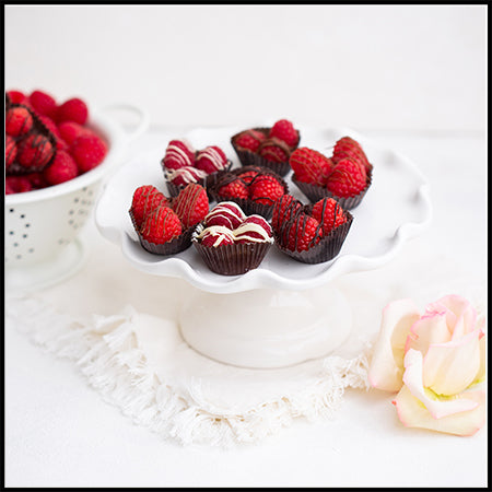 Chocolate Dipped Raspberry Cups for Valentine's Week