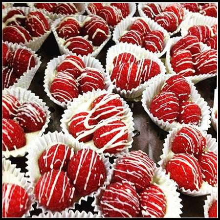 Chocolate Dipped Raspberry Cups for Valentine's Week