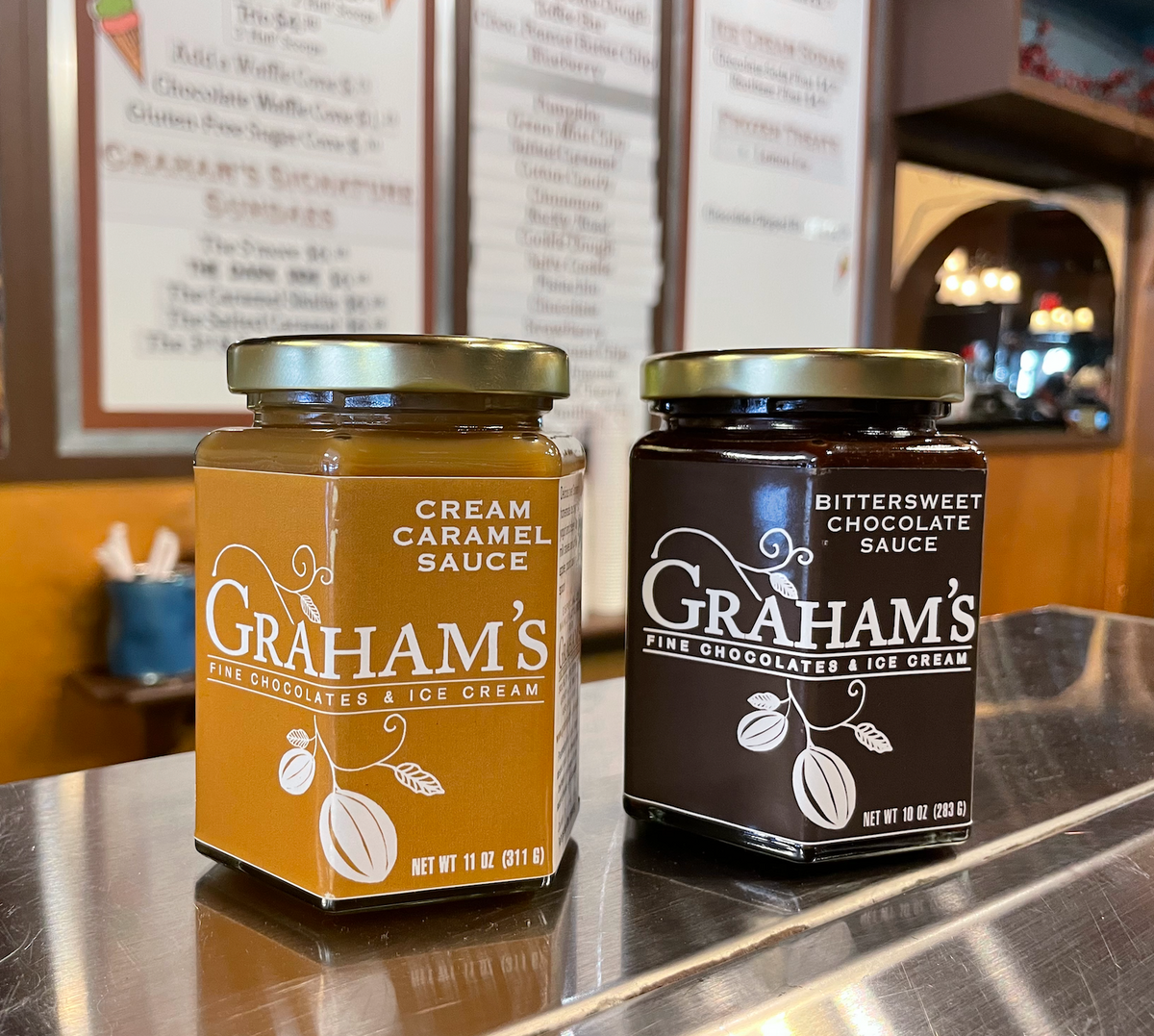 Ice Cream Topping Jars