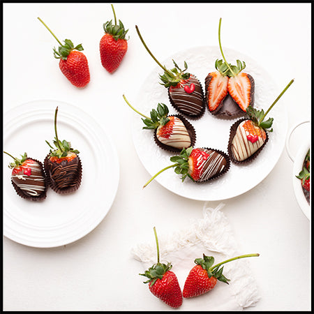 Chocolate Dipped STEM-ON Strawberries for Valentine's Day
