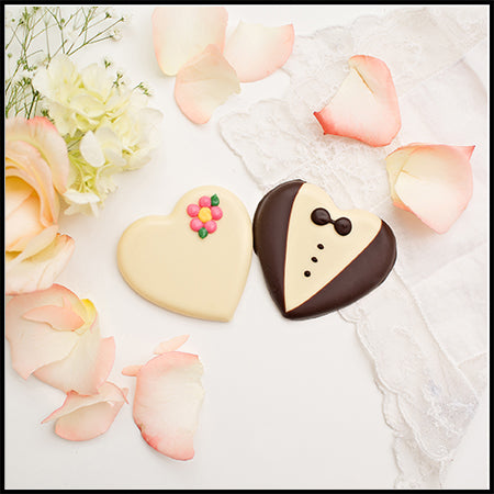 Bride & Groom Hearts- Large