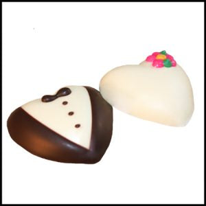Bride & Groom Hearts- Small