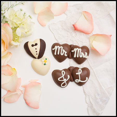 Bride & Groom Hearts- Small